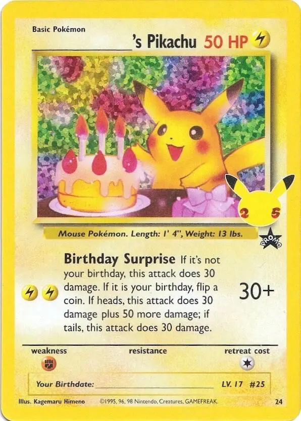 _____'s Pikachu, Celebrations Classic Collection CC008/25