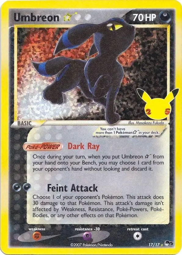 Umbreon Star, Celebrations Classic Collection 17/17