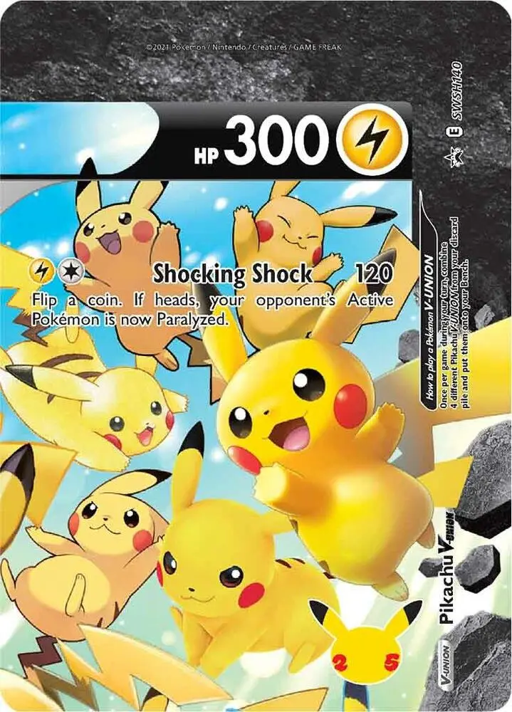 Pikachu V-UNION, SWSH Black Star Promos SWSH140/307