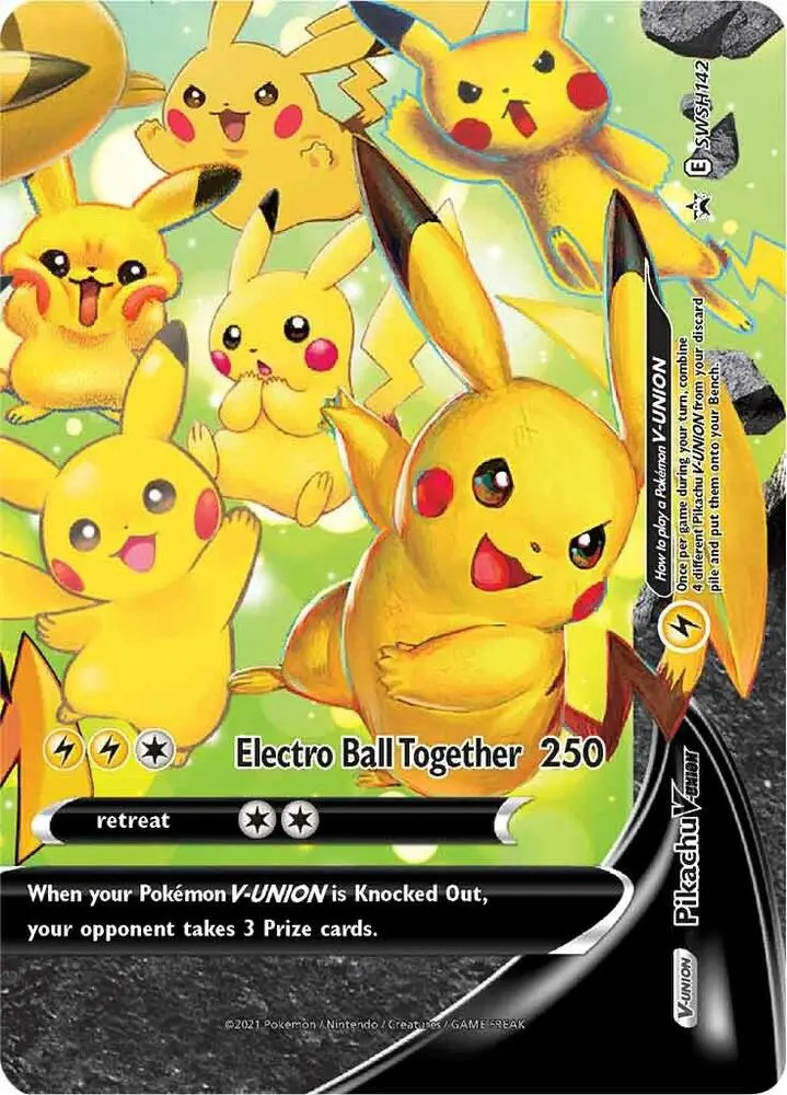 Pikachu V-UNION, SWSH Black Star Promos SWSH142/307