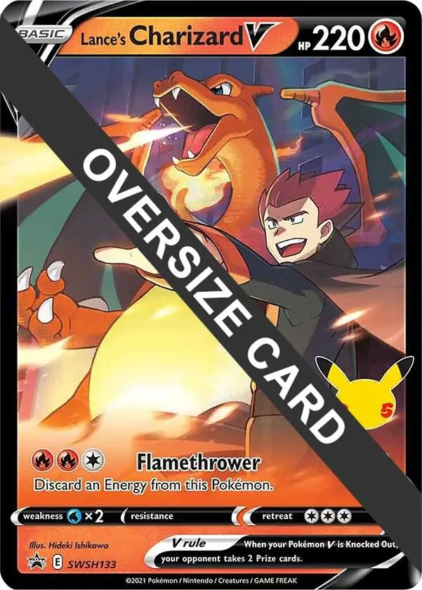 Lance's Charizard V, Jumbo cards SWSH133