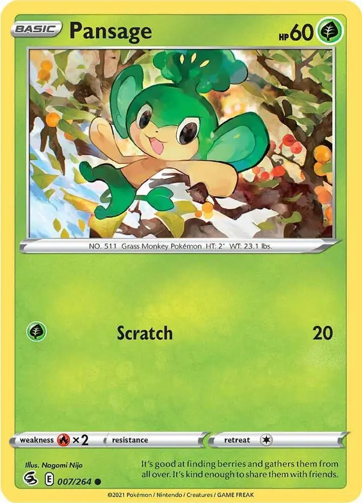 Pansage, Fusion Strike 7/264