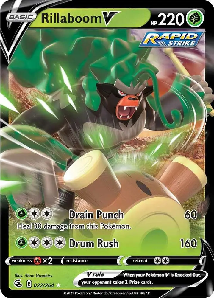 Rillaboom V, Fusion Strike 22/264