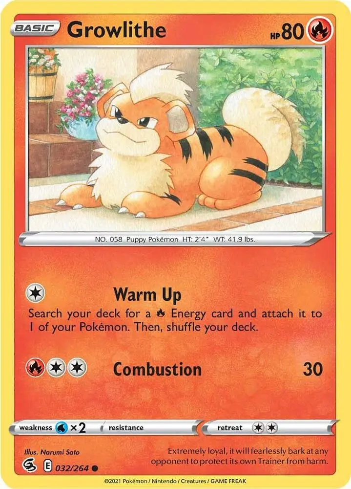 Growlithe, Fusion Strike 32/264