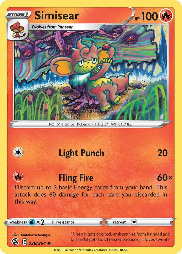 Simisear, Fusion Strike 38/264