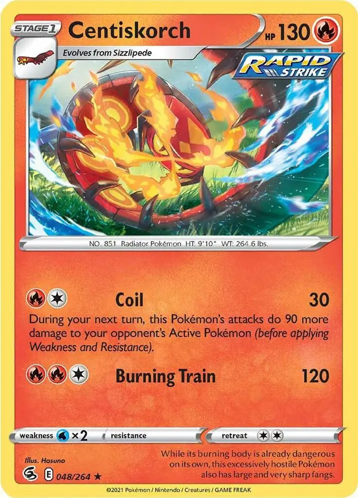 Centiskorch, Fusion Strike 48/264