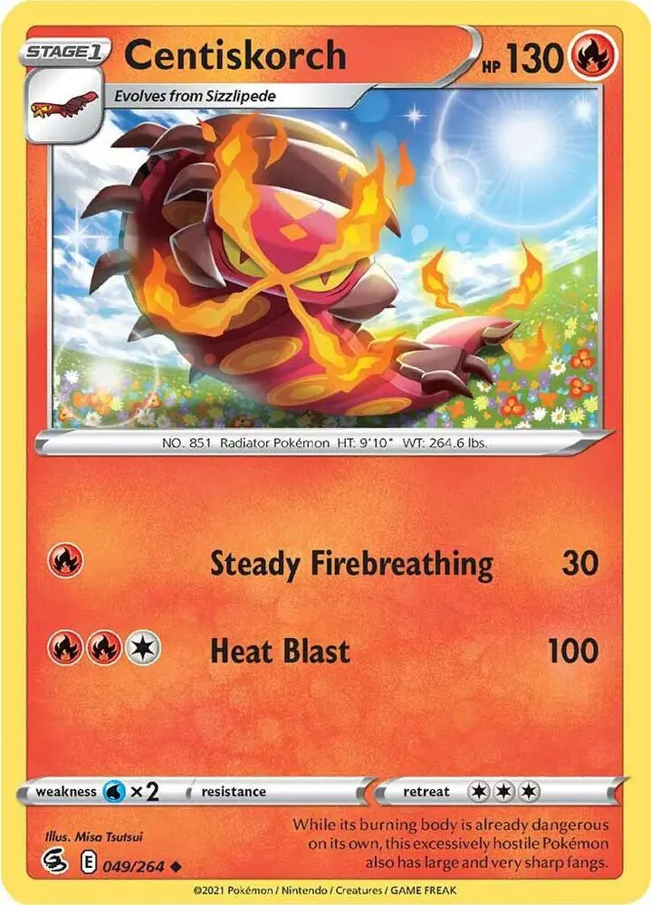 Centiskorch, Fusion Strike 49/264
