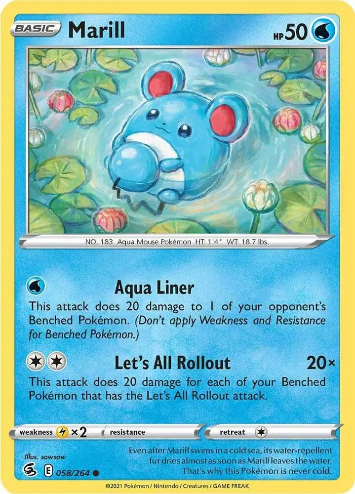 Marill, Fusion Strike 58/264