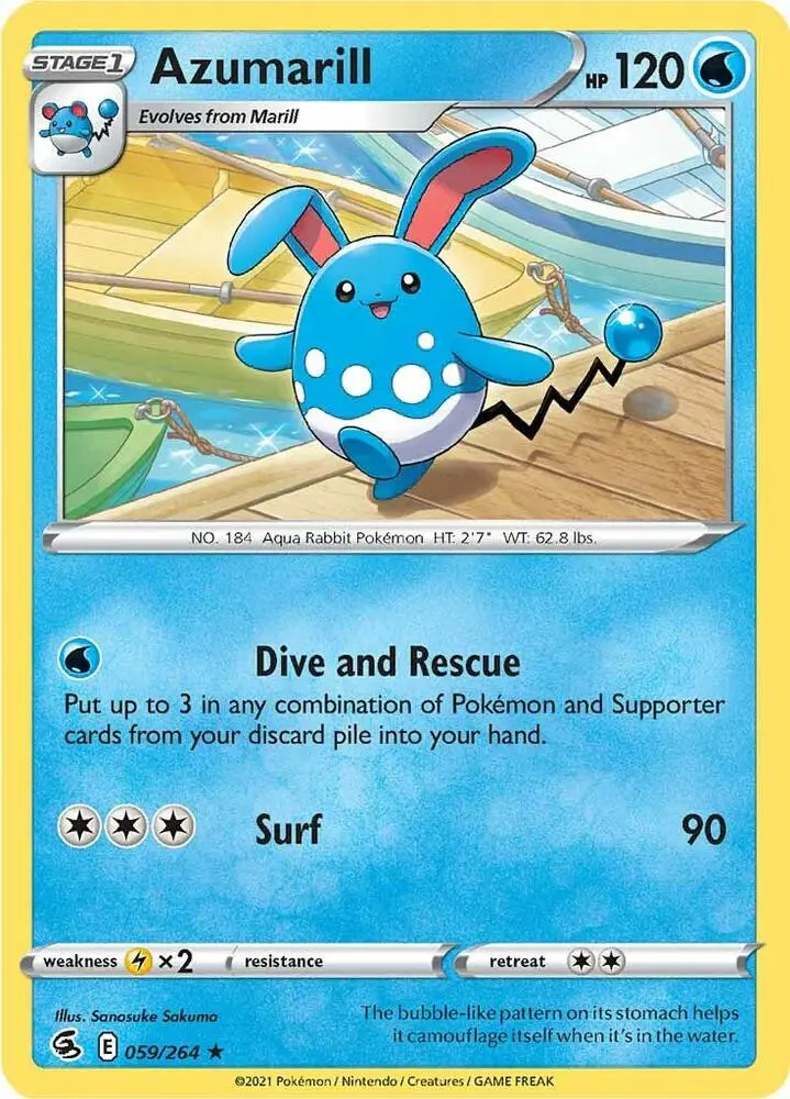 Azumarill, Fusion Strike 59/264