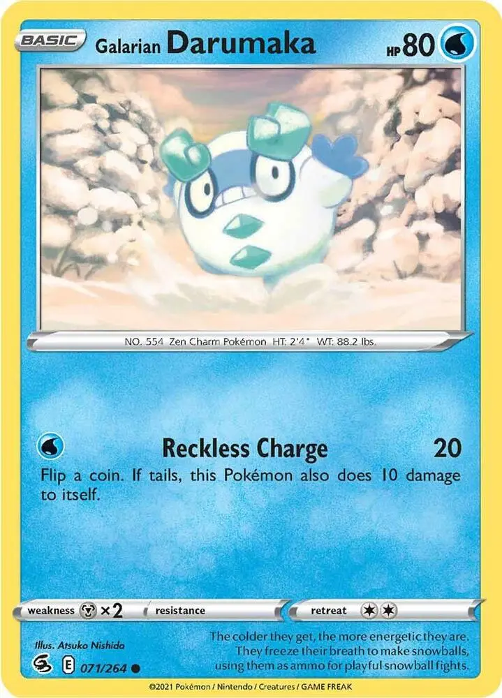 Galarian Darumaka, Fusion Strike 71/264
