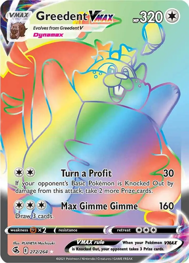 Greedent VMAX, Fusion Strike 272/264