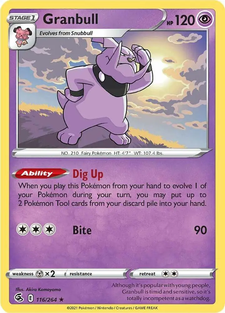 Granbull, Fusion Strike 116/264