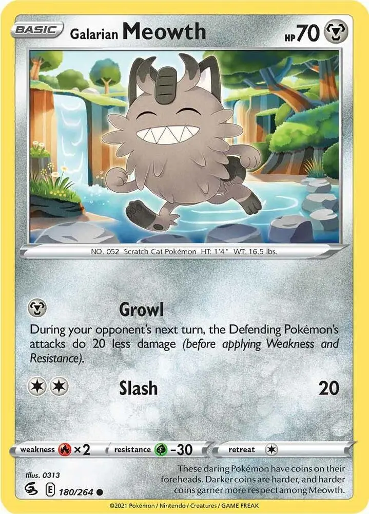 Galarian Meowth, Fusion Strike 180/264