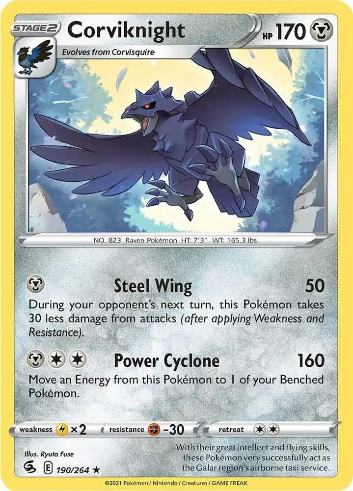 Corviknight, Fusion Strike 190/264