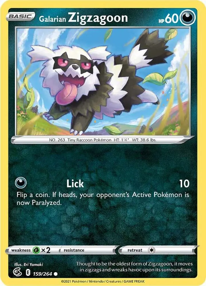 Galarian Zigzagoon, Fusion Strike 159/264