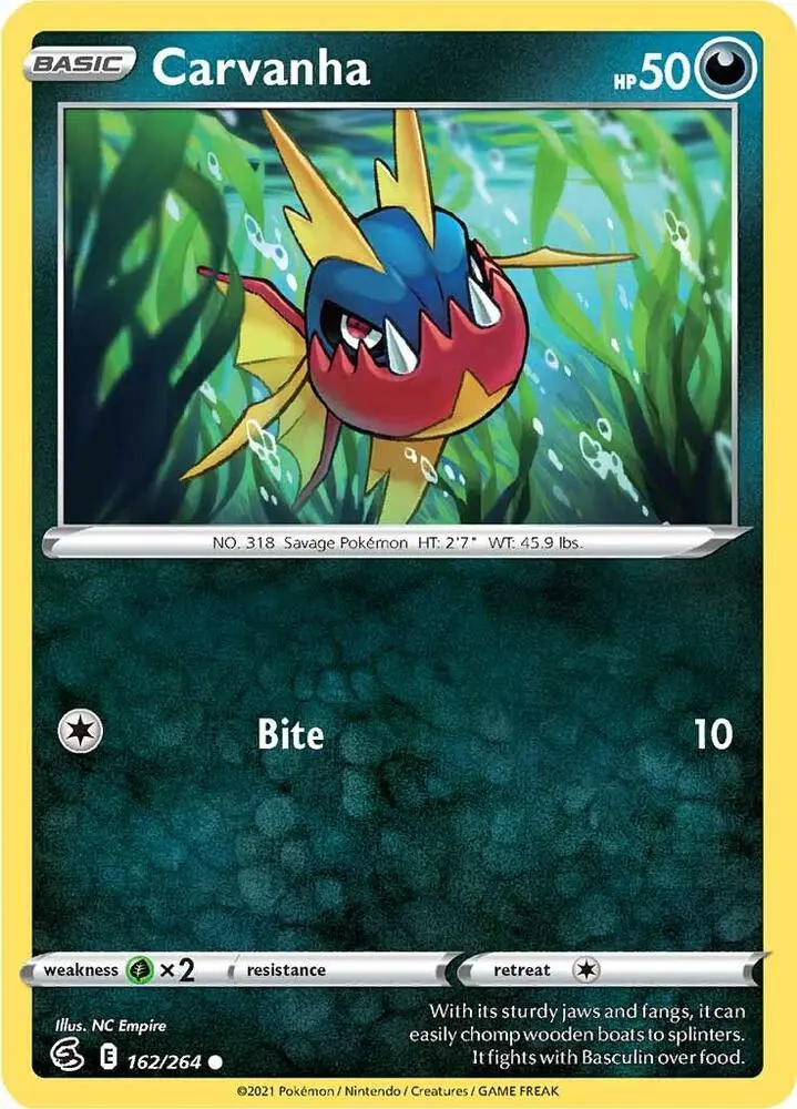 Carvanha, Fusion Strike 162/264