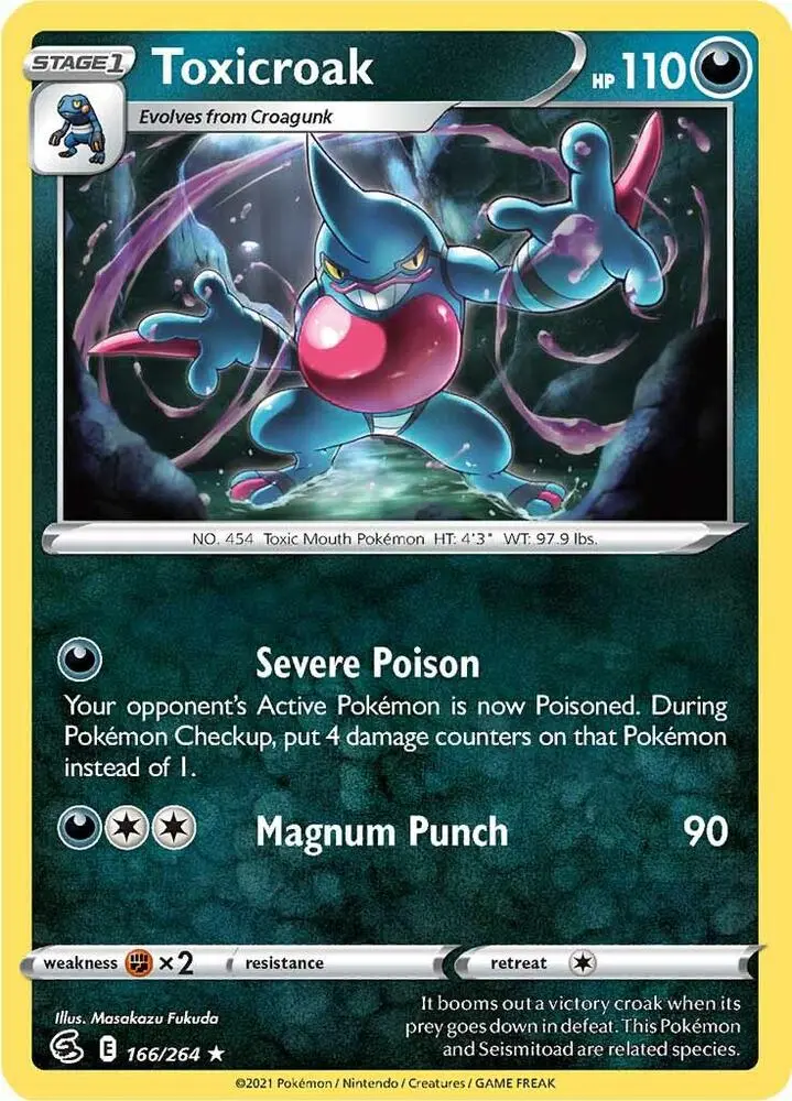 Toxicroak, Fusion Strike 166/264