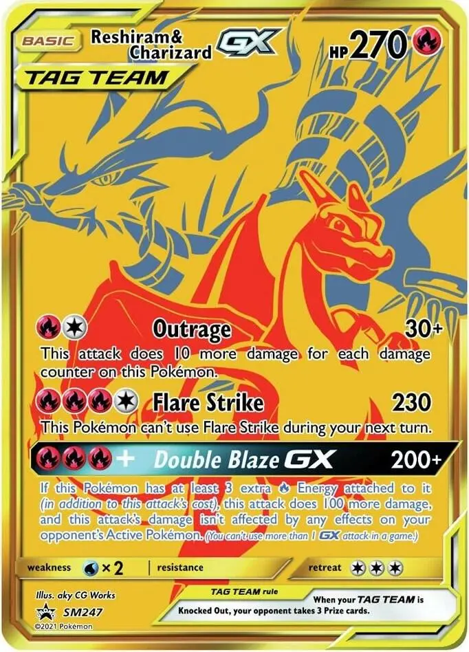 Reshiram & Charizard GX, SM Black Star Promos SM247/248