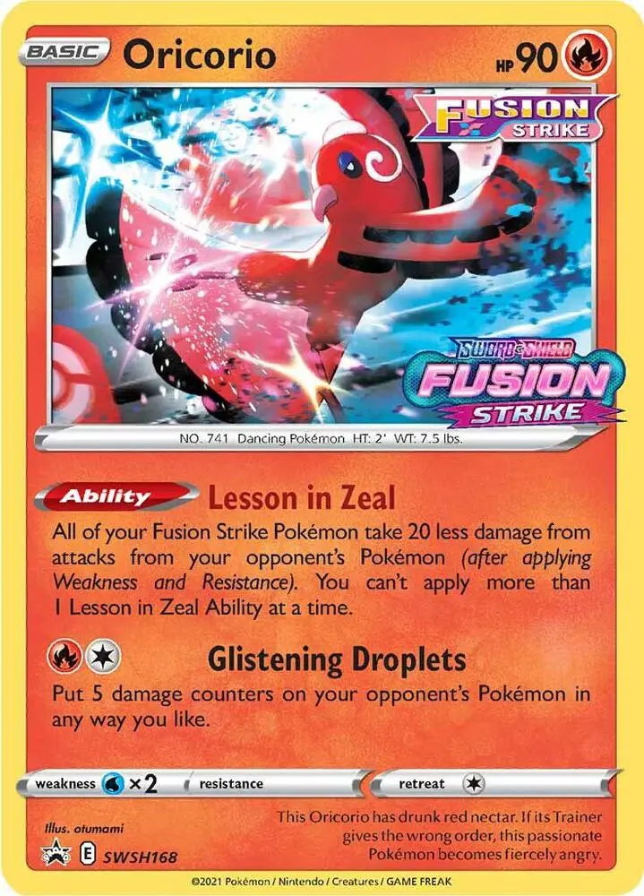 Oricorio, SWSH Black Star Promos SWSH168/307