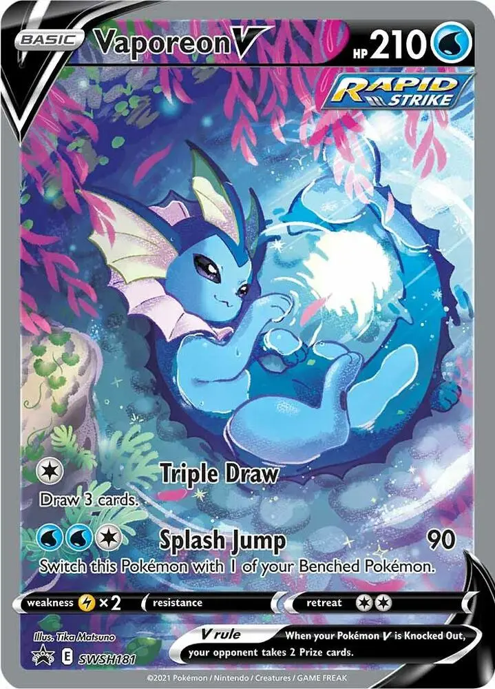 Vaporeon V, SWSH Black Star Promos SWSH181/307