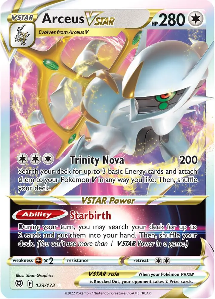Arceus VSTAR, Brilliant Stars 123/172