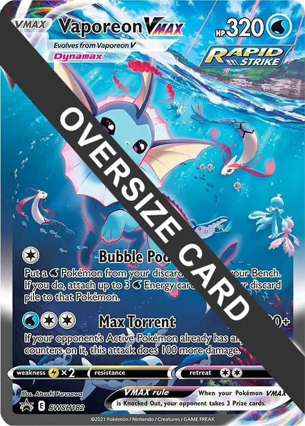 Vaporeon VMAX, Jumbo cards SWSH182