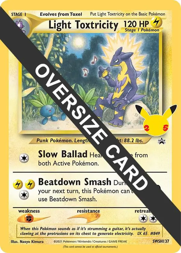 Light Toxtricity, Jumbo cards SWSH137