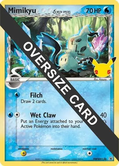 Mimikyu (Delta Species), Jumbo cards SWSH136