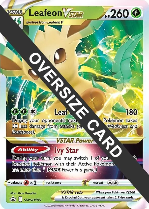 Leafeon VSTAR, Jumbo cards SWSH195