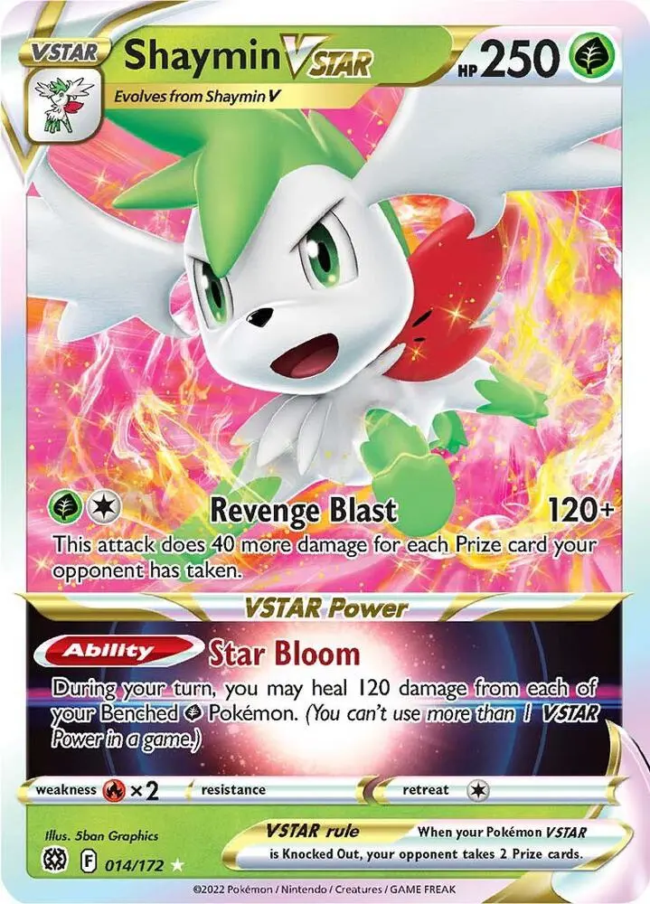 Shaymin VSTAR, Brilliant Stars 014/172
