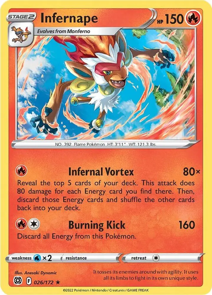 Infernape, Brilliant Stars 026/172