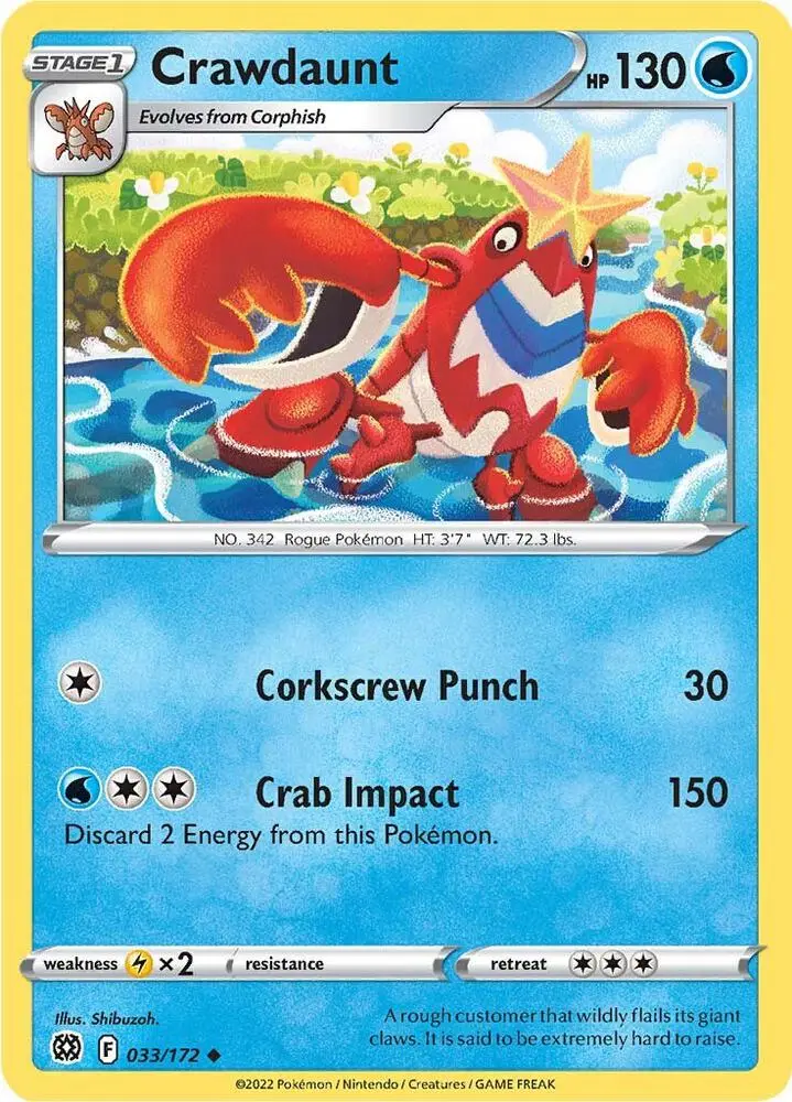 Crawdaunt, Brilliant Stars 033/172
