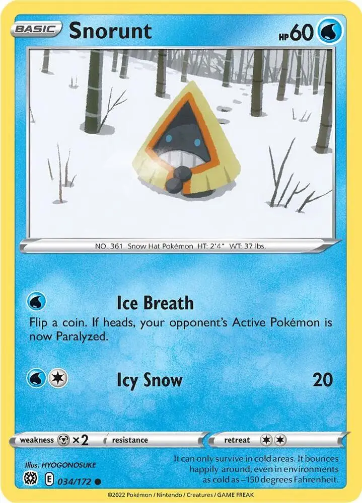 Snorunt, Brilliant Stars 034/172