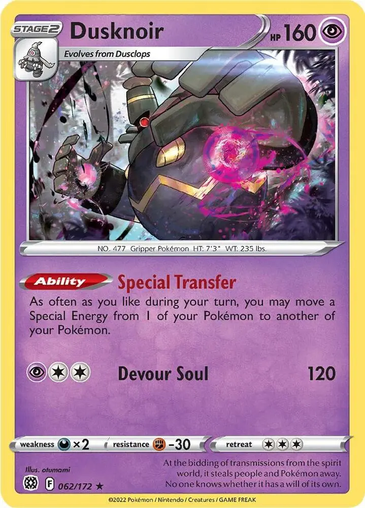 Dusknoir, Brilliant Stars 062/172