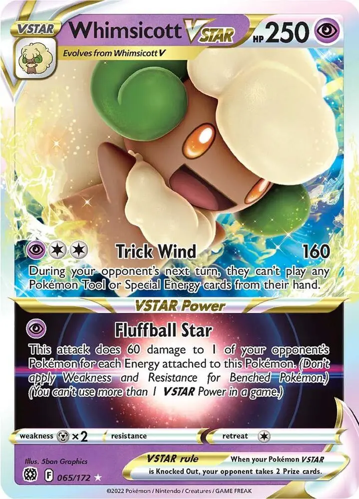 Whimsicott VSTAR, Brilliant Stars 065/172