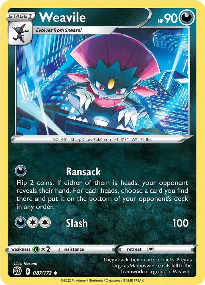 Weavile, Brilliant Stars 087/172
