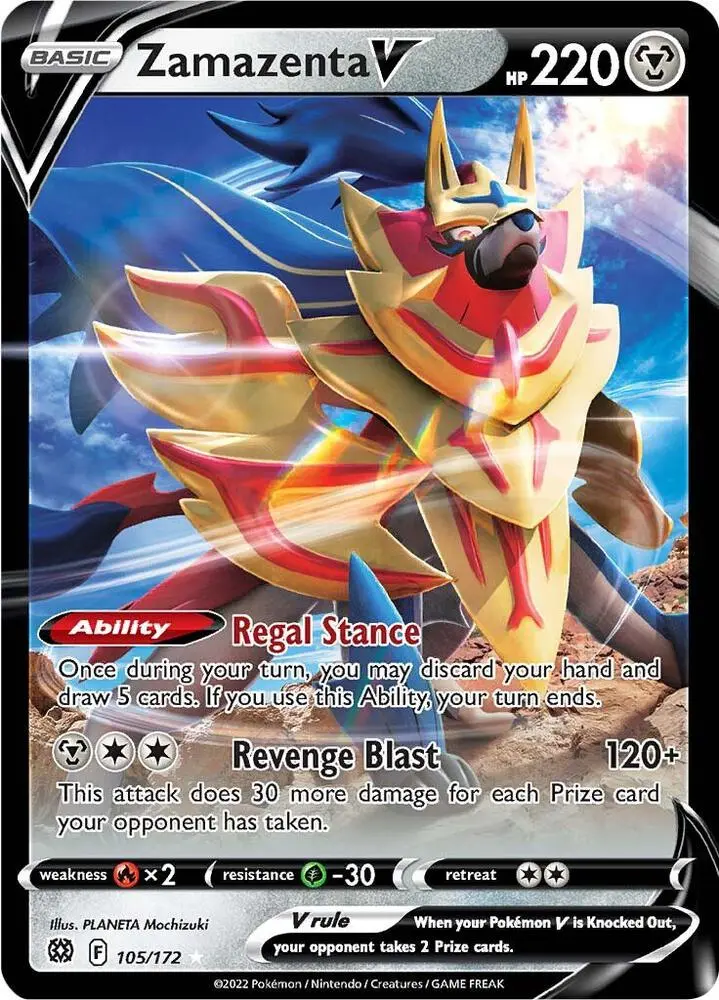 Zamazenta V, Brilliant Stars 105/172