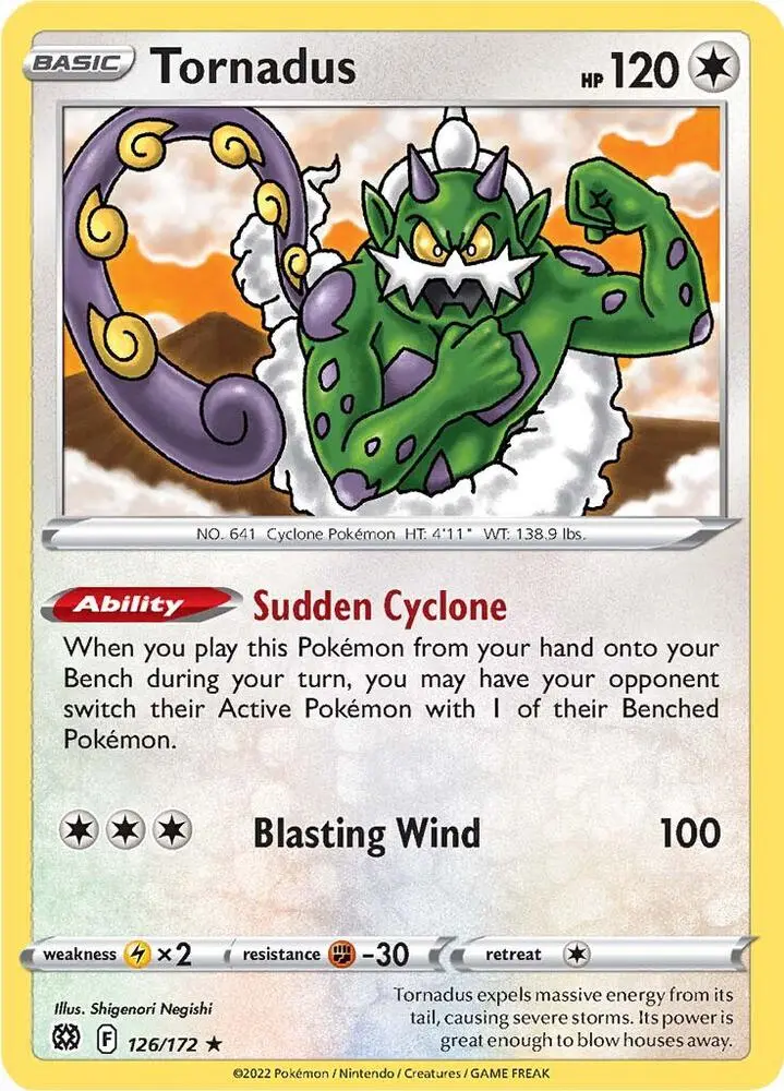 Tornadus, Brilliant Stars 126/172
