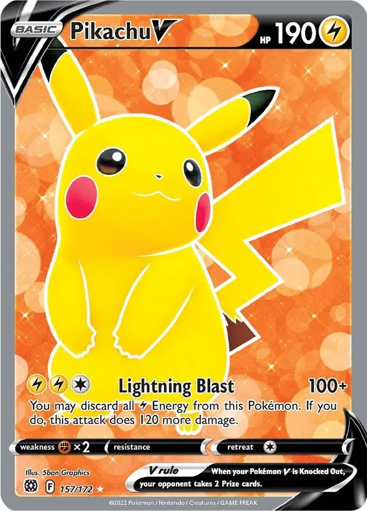 Pikachu V, Brilliant Stars 157/172