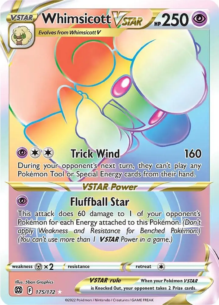 Whimsicott VSTAR, Brilliant Stars 175/172
