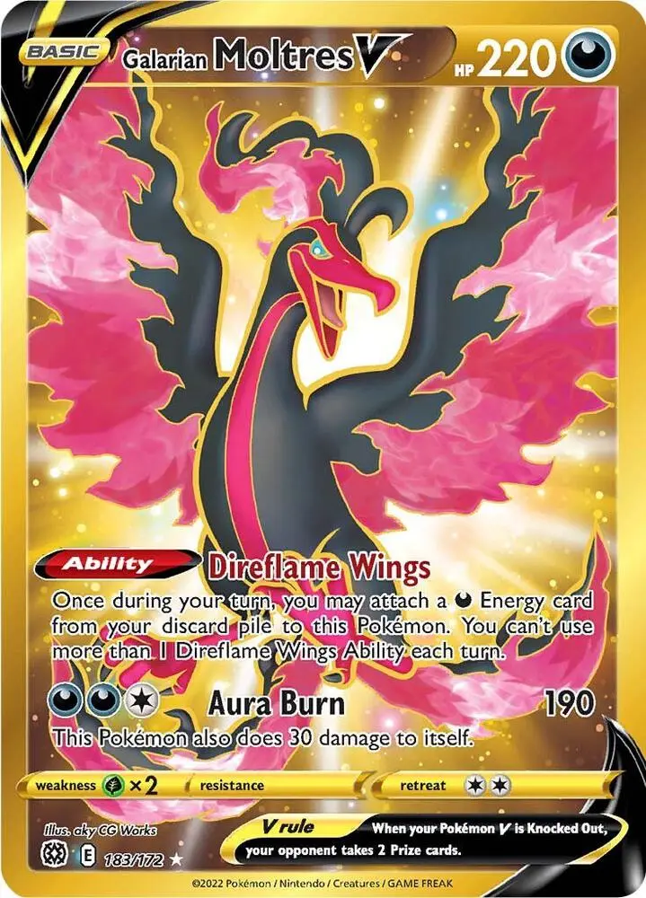 Galarian Moltres V, Brilliant Stars 183/172