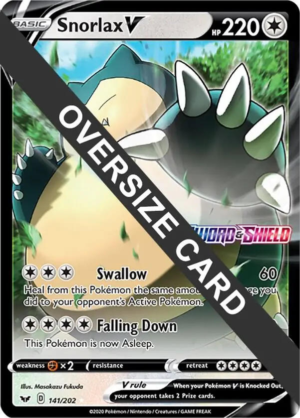 Snorlax V, Jumbo cards 141/202