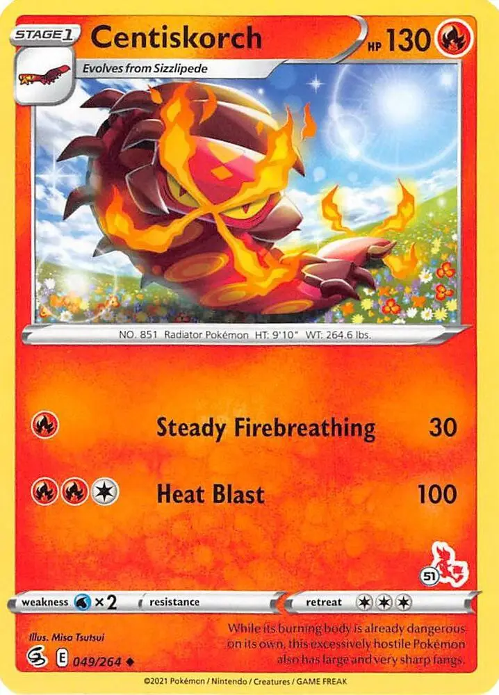 Centiskorch, Battle Academy 2022 049/264