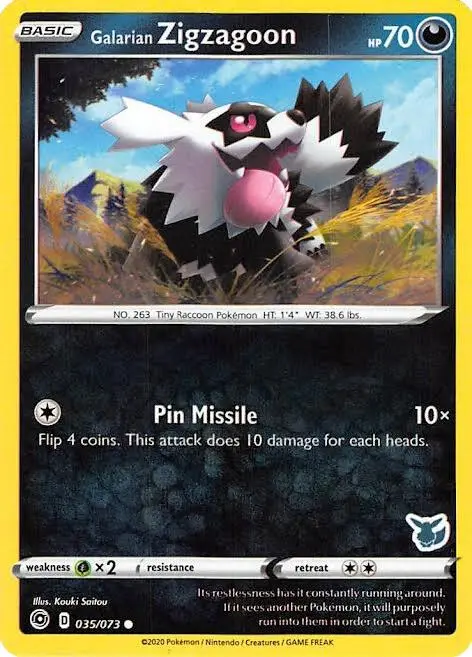 Galarian Zigzagoon, Battle Academy 2022 035/073