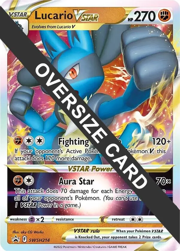 Lucario VSTAR, Jumbo cards SWSH214