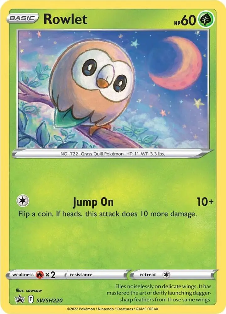 Rowlet, SWSH Black Star Promos SWSH220/307