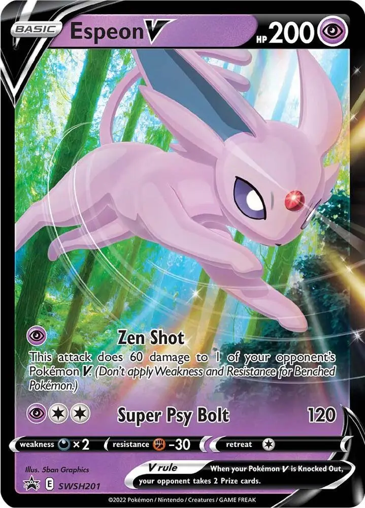 Espeon V, SWSH Black Star Promos SWSH201/307