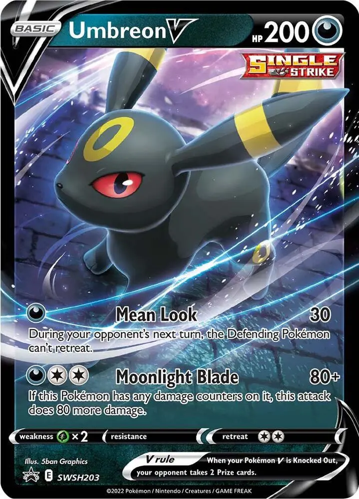 Umbreon V, SWSH Black Star Promos SWSH203/307
