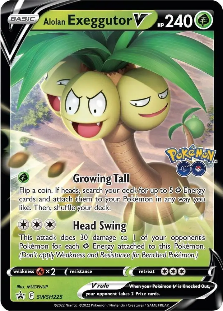 Alolan Exeggutor V, SWSH Black Star Promos SWSH225/307