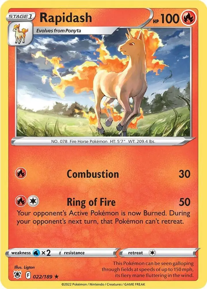 Rapidash, Astral Radiance 022/189